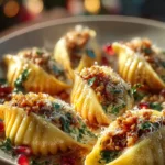 Festive Christmas Stuffed Pasta First Image