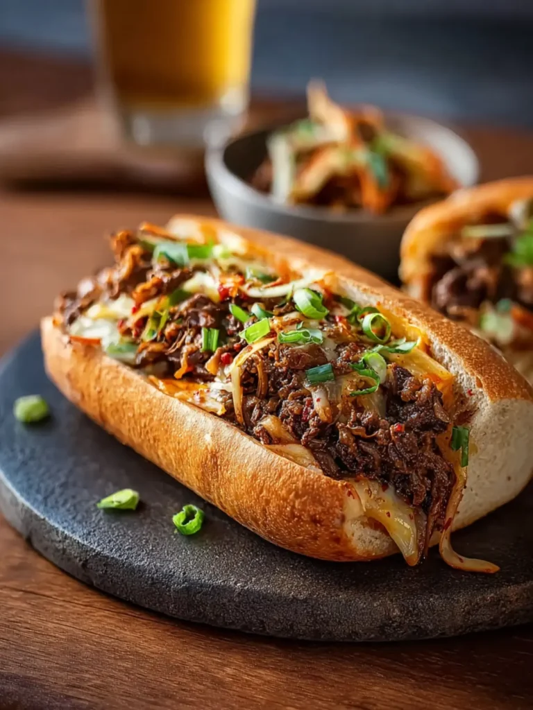 Korean Inspired Kimchi Bulgogi Cheesesteak First Image