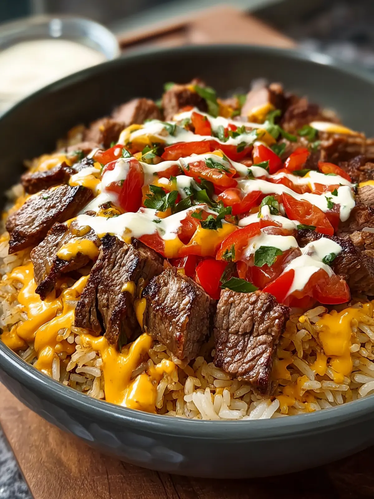 Steak Queso Rice Bowl First Image