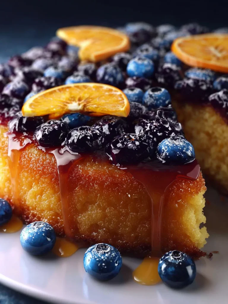 blueberry orange upside down cake First Image