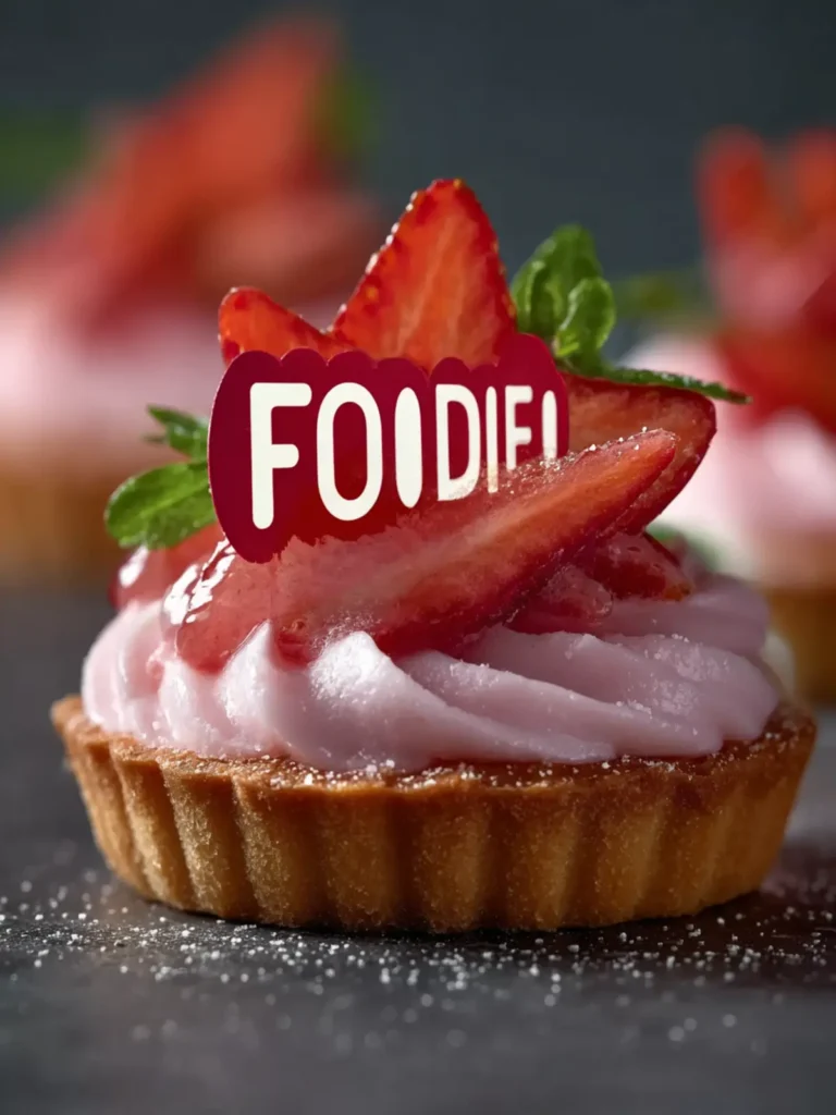 strawberry mousse tartlets First Image