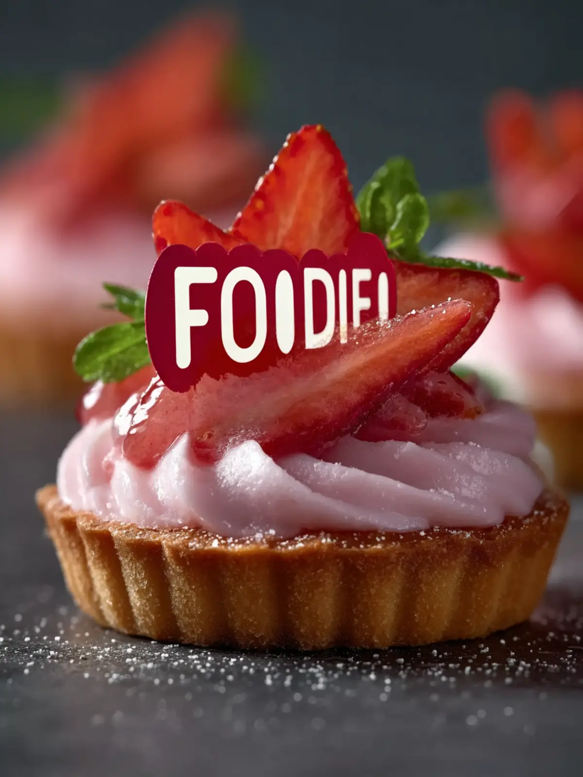 strawberry mousse tartlets First Image