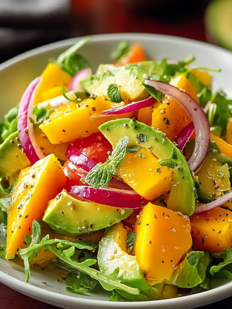 Avocado Mango Salad: A Tropical Flavor Explosion First Image