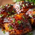 BBQ Chicken Thighs Crockpot Recipe First Image