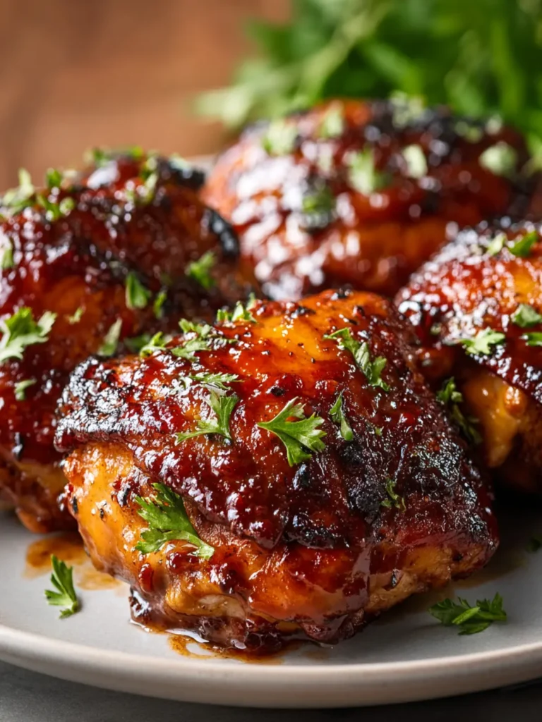 BBQ Chicken Thighs Crockpot Recipe First Image
