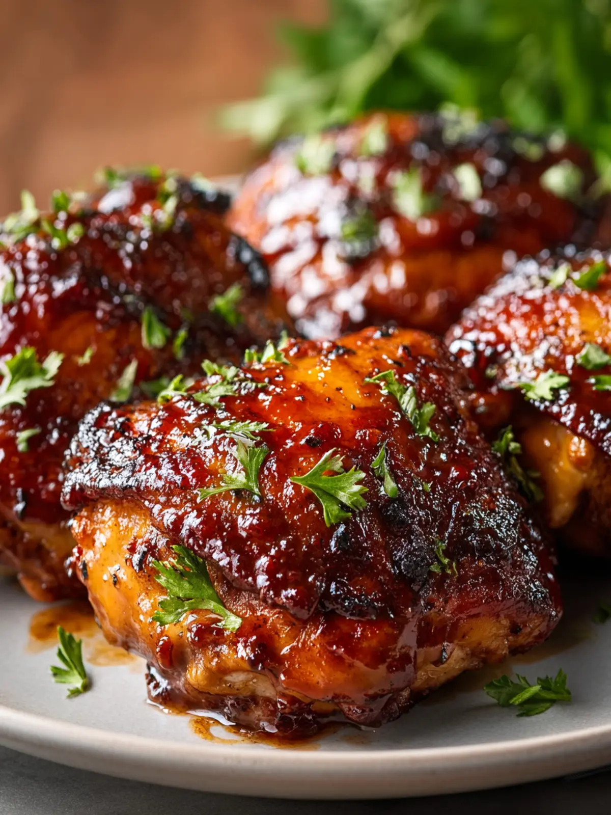 BBQ Chicken Thighs Crockpot Recipe First Image