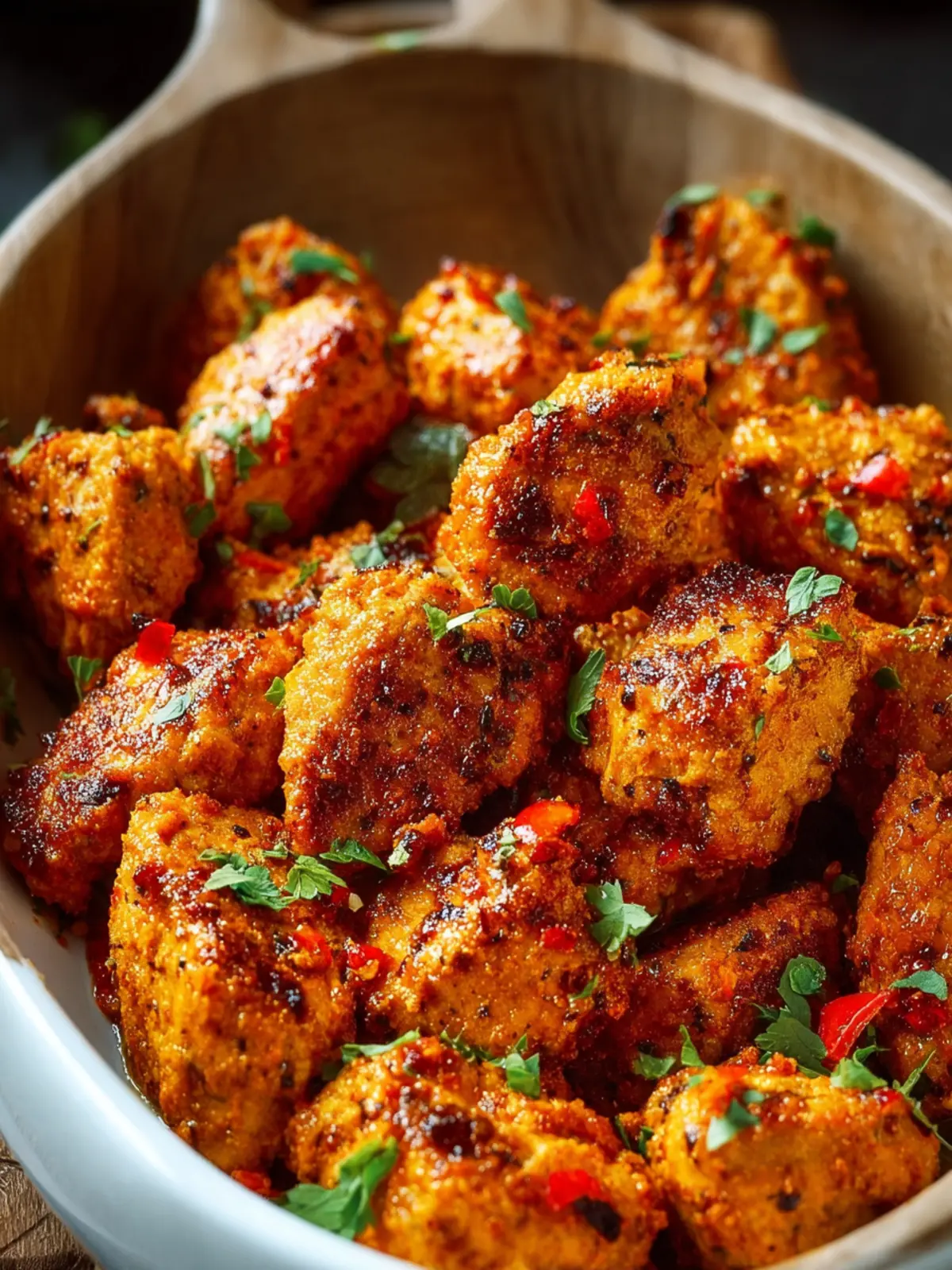 Baked Spicy Chicken Bites Recipe – High-Protein, Low-Carb, and Perfect for Meal Prep First Image