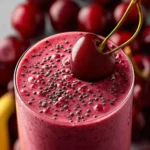 Easy Cherry Smoothie: A Refreshing Morning Boost First Image