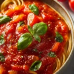 Tomato Basil Pasta Sauce Recipe First Image